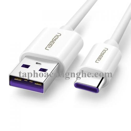Ugreen 40887 0.5M 5A màu Trắng Dây USB sang USB Type-C vỏ ABS US253 30040887
